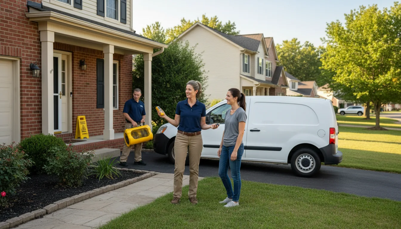 Residential water damage restoration in Saint Edward, NE